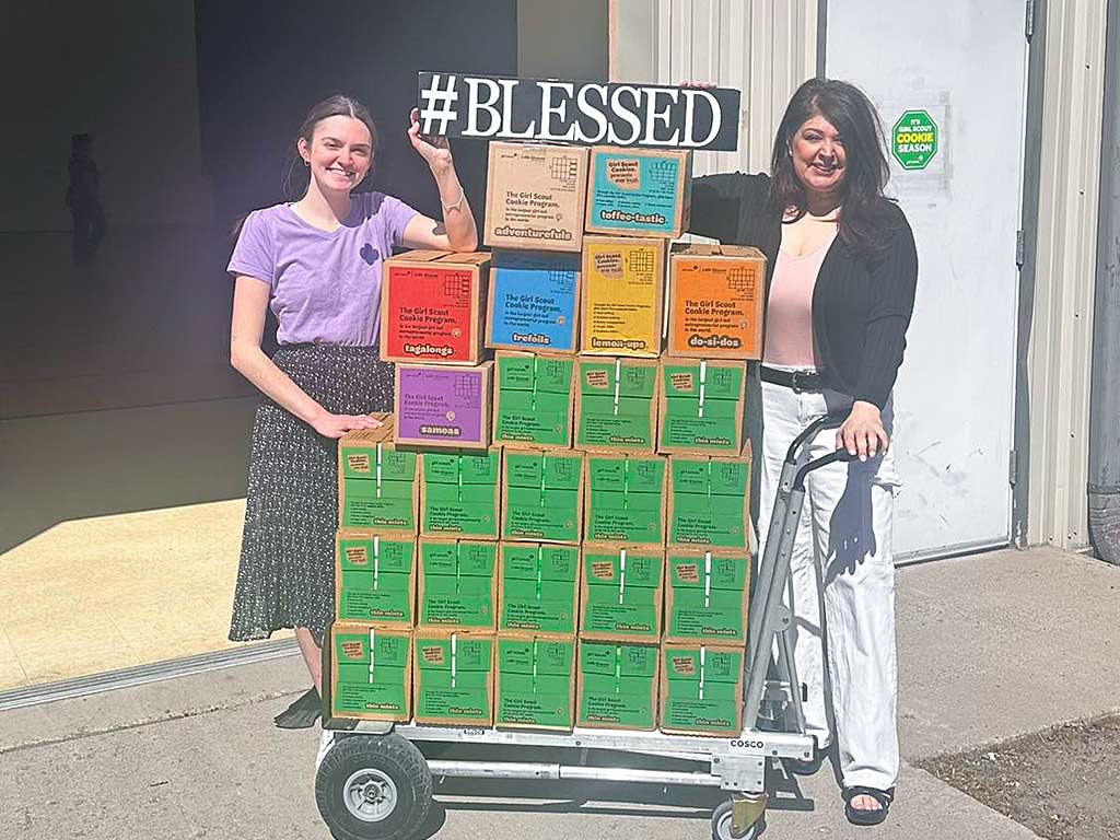 Blessings and Beyond delivers Girl Scout cookies to the Hive